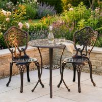 Antique Copper "Brooksby" Two Seater Furniture Set digital illustration dressed table