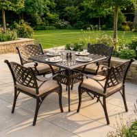 Antique Copper "Dorton" Four Seater Furniture Set with cushions digital illustration