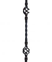 Close-up of the Twisted Basket Design on the "Enfield" Stair Spindle