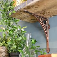 Antique Copper Traditional Iron Shelf Brackets
