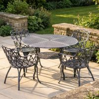 Antique Cream "Riverhill" Four Seater Dining Set digital illustration