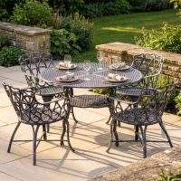 Antique Cream "Riverhill" Four Seater Dining Set digital illustration dressed table