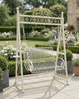 Antique Cream Garden Swing Seat Digital Illustration