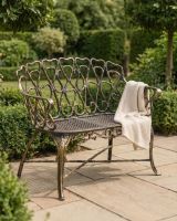 Antique Gold "Halter" Two Seater Garden Bench Antique Gold "Halter" Two Seater Garden Bench