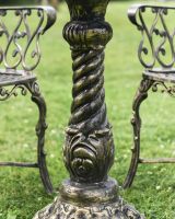 Close-Up of Ornate Single Column for Antique Gold "Royal Ascott" Two Seater Bistro Set Close-Up of Ornate Single Column for Antique Gold "Royal Ascott" Two Seater Bistro Set