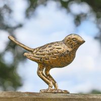 Antique Gold "Alary" Freestanding Bird Sculpture