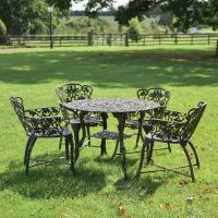 Antique Gold "Autumn Fall" Four Seater Dining Set Antique Gold "Autumn Fall" Four Seater Dining Set
