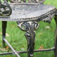 Close-Up of Antique Gold Finish on Chair for "Giverny" Set