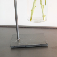 Antique Grey Flower Vase Holder Stand