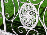 Antique Grey Iron Garden Bench