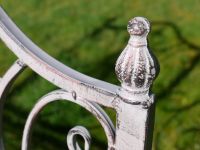 Antique Grey Iron Garden Bench