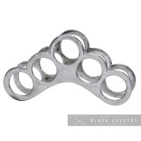  Arched Wine Rack in an Antique Nickel Finish