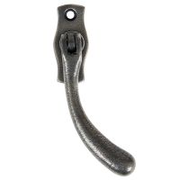 Antique Pewter Peardrop Window Handle Right Handed