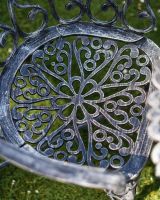 Close-Up of Ornate Pattern on Chair Seat