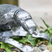 Close-Up of Antique Silver "Scarab" Beetle Sculpture