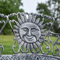 Close-Up of Sunshine Face Design on Backrest