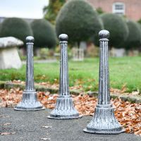 Antique Silver Driveway Bollard 