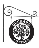 Circular "Apple Tree" Hanging Wall Sign