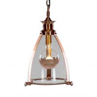 Arched Frame Hanging Pendant Light in a Copper Finish 