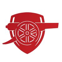 "Arsenal Cannon" Wall Art in Red