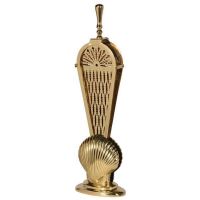 Art Deco Gold Finish Fan Fireguard Closed