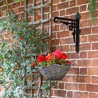 Art Deco Hanging Basket Bracket in full