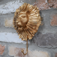 Side View of the Artistic Gold Lion Hook Side View of the Artistic Gold Lion Hook