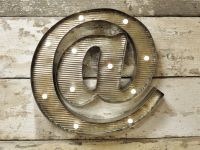 Illuminated "At" Sign Illuminated "At" Sign