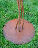Autumnal Fern Garden Sculpture Close up of Base