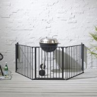 Baby Dan Fireguard in Situ Around a BBQ