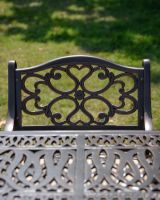The "Arbor" 8-Seater Outdoor Dining Set - Antique Copper Chair Close Up