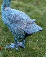 Close up of back of swan sculpture