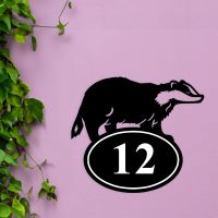 Badger Iron House Number Sign