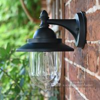 Bakewell Classic Black Wall Lantern With Clear Glass Lense Bakewell Classic Black Wall Lantern With Clear Glass Lense