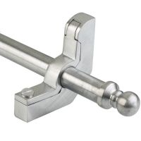 Stair Rods With Ball Finial in Brushed Chrome 