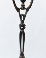 Close up of Recycled Metal Ballerina Sculpture recycled tool body