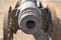 “Imperial Rose” Cast Iron Decorative Cannon 