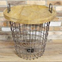 Basket Side Table