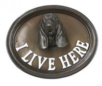 House Sign - Basset Hound - I Live Here