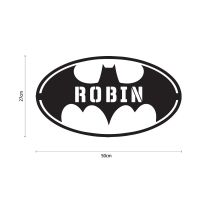 Dimensions of the "Batman" Personalised Wall Art Dimensions of the "Batman" Personalised Wall Art