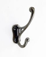 Bayswater Coat Hook in a Polished Iron Finish