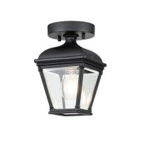 "Mentmore" Traditional Porch Lantern in Midnight Black