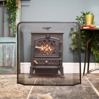 Classic log burner fire guard
