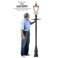 Scale image of our 2.3m Victorian lamp post
