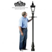 Black Harrogate 2.2m Lamp post Set scale image Black Harrogate 2.2m Lamp post Set scale image