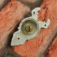 Bell push back - terminals for connecting chime Bell push back - terminals for connecting chime