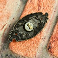 back of bell push - terminals for wiring to chime back of bell push - terminals for wiring to chime