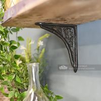 Cast Iron Tudor Rose Shelf Bracket 15 x 15cm