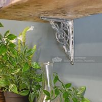 Small Chrome trellis shelf bracket