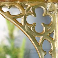 Detailed image of iconic casting on shelf bracket